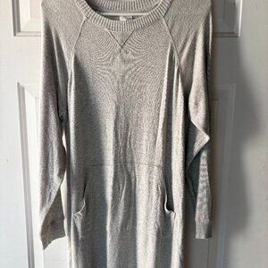 Stars Above Light Grey Sweatshirt Dress